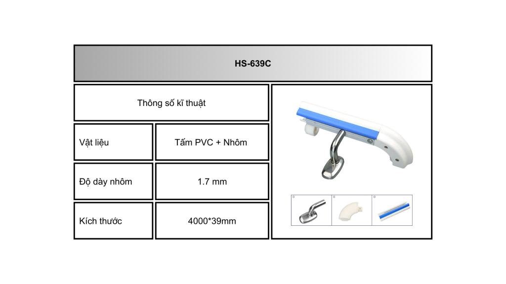 tay vịn hành lang bệnh viện